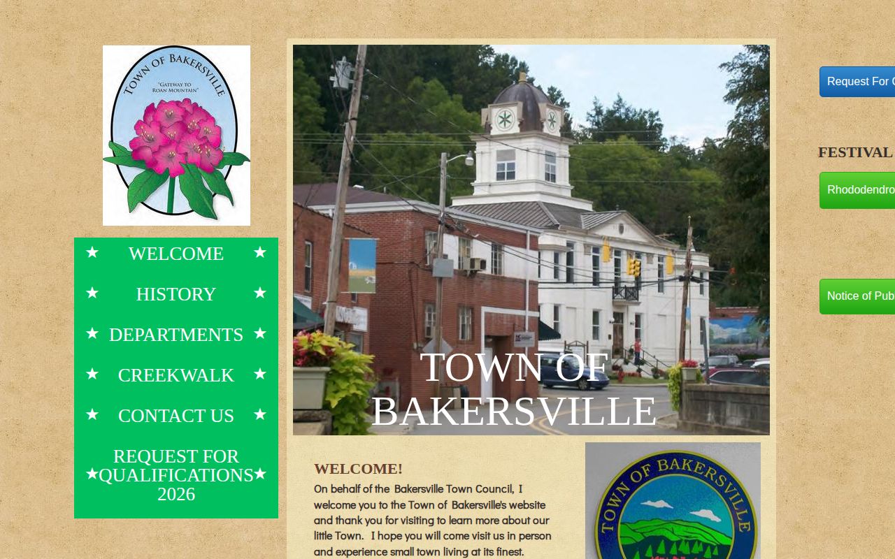 Bakersville town source for Mitchell County arrest records