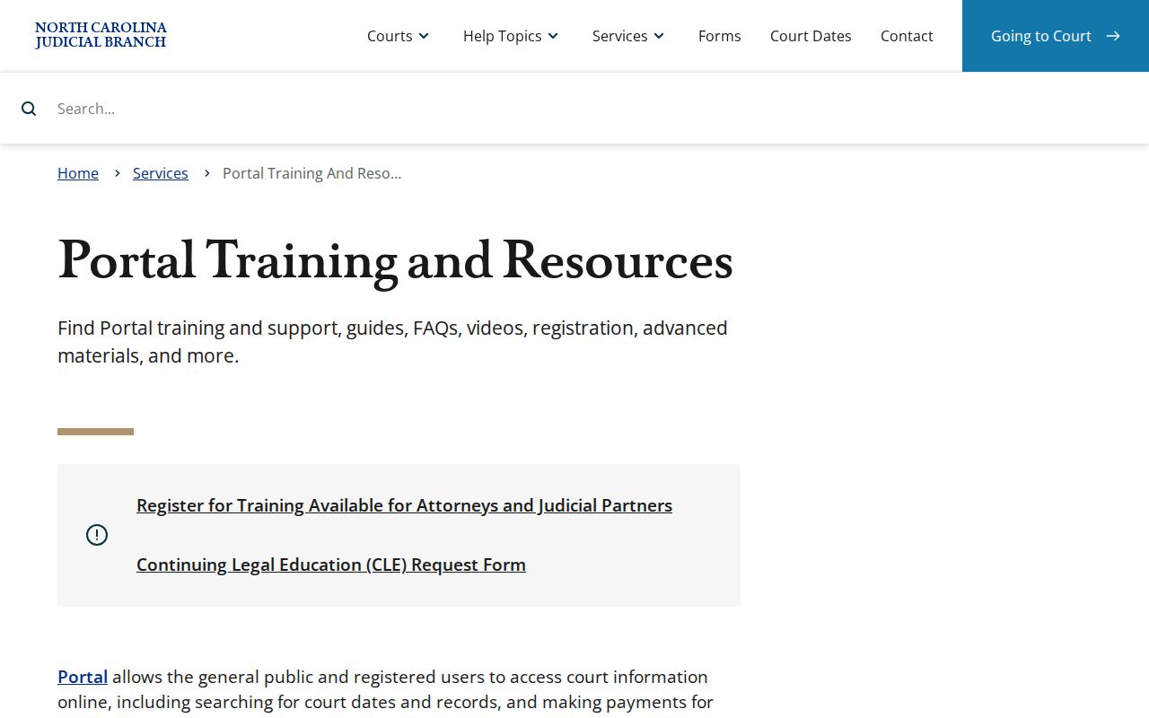 North Carolina eCourts resource for Mitchell County cases